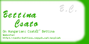 bettina csato business card